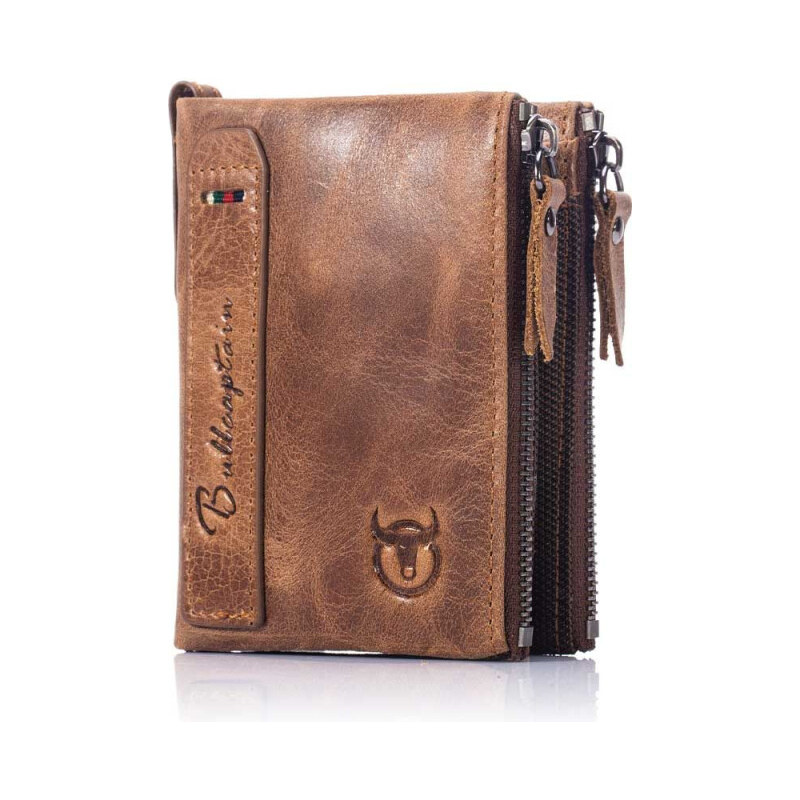 Bullcaptain kožená peňaženka Albuin Khaki 65228010