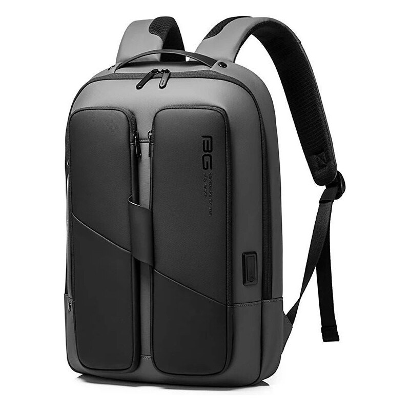 BANGE Business školní batoh s USB UMIT Šedý 24L 65228083