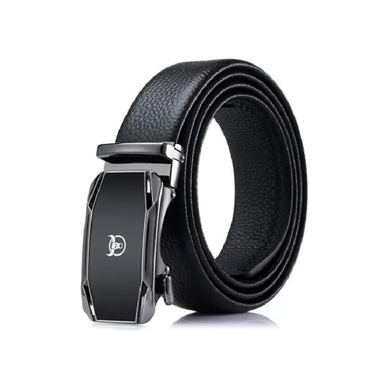Bullcaptain pánsky kožený opasok automat Bekoman Čierny 65228115