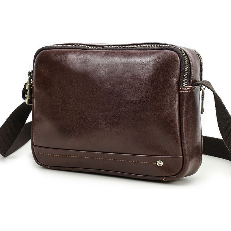 Contacts pánska kožená taška Rainer Hnedá 4L 65228137