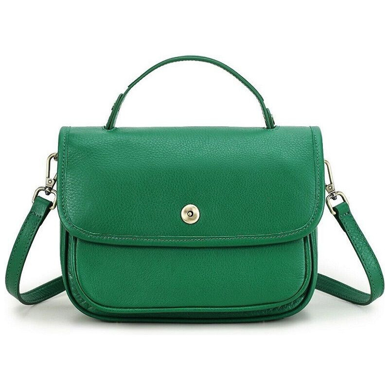 Contacts dámska kožená kabelka Lorraine Zelená 65228150