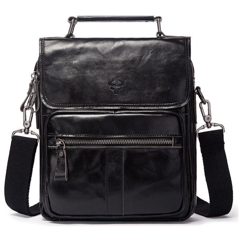 Humerpaul pánska kožená taška Régis Čierna 7L 65228256