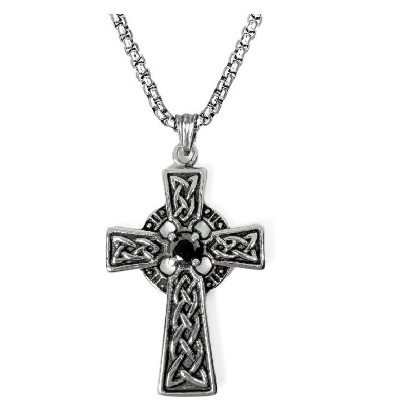 Impress Jewelry Prívesok z chirurgickej ocele Krížik Lancelot s 65228255