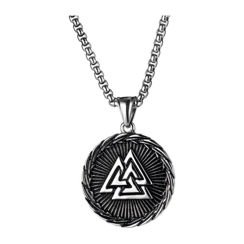 Impress Jewelry Prívesok z chirurgickej ocele Valknut a Vegvísir 65228277