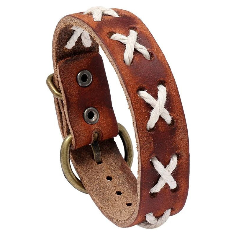 Lodestar Kožený náramok Vytenis 21.5 cm Hnedý 65228270