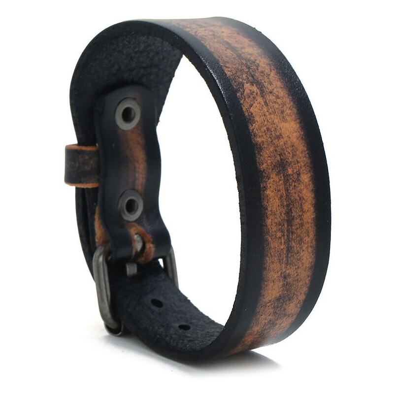 Lodestar Kožený náramok Kostas 22 cm Čierny 65228269