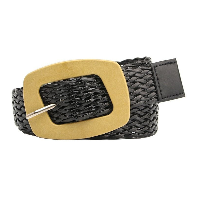 Lifestyle Dámsky pletený ratan opasok Kirin Čierny 65228325