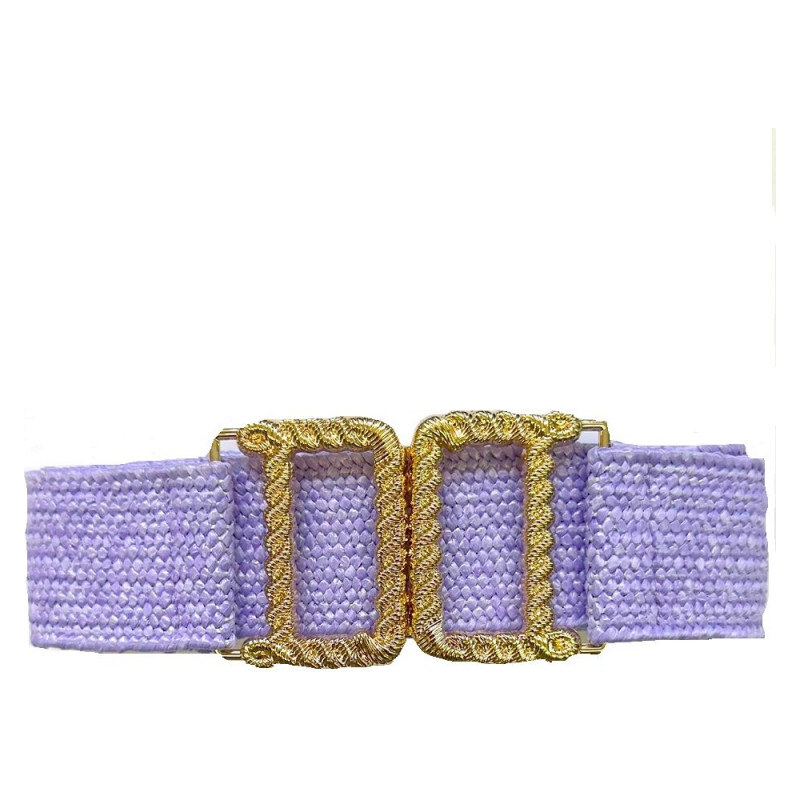 Lifestyle Dámsky pružný elastický opasok na šaty Verena Fialový 65228310