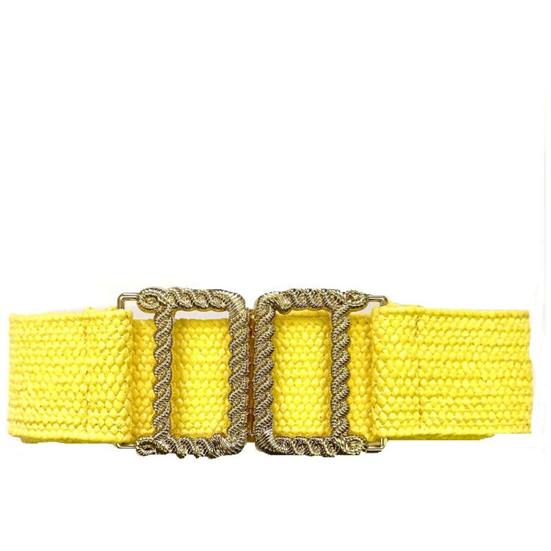 Lifestyle Dámsky pružný elastický opasok na šaty Verena Žltý 65228311