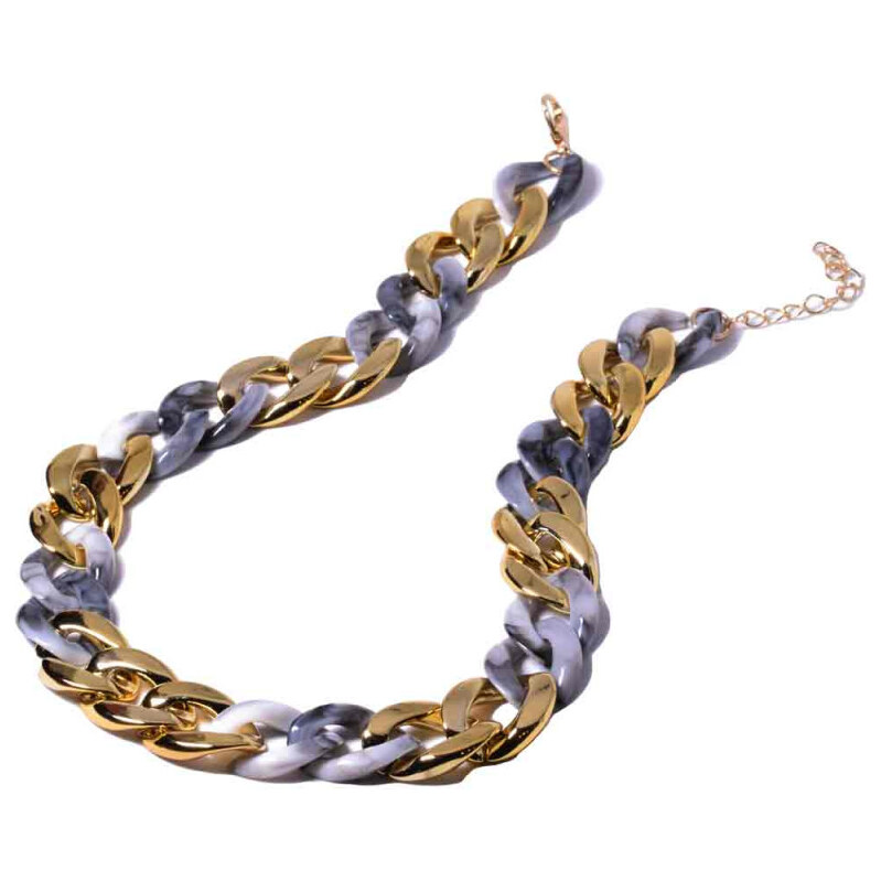 Lodestar Retiazkový náhrdelník Megaloman Šedý 65228351