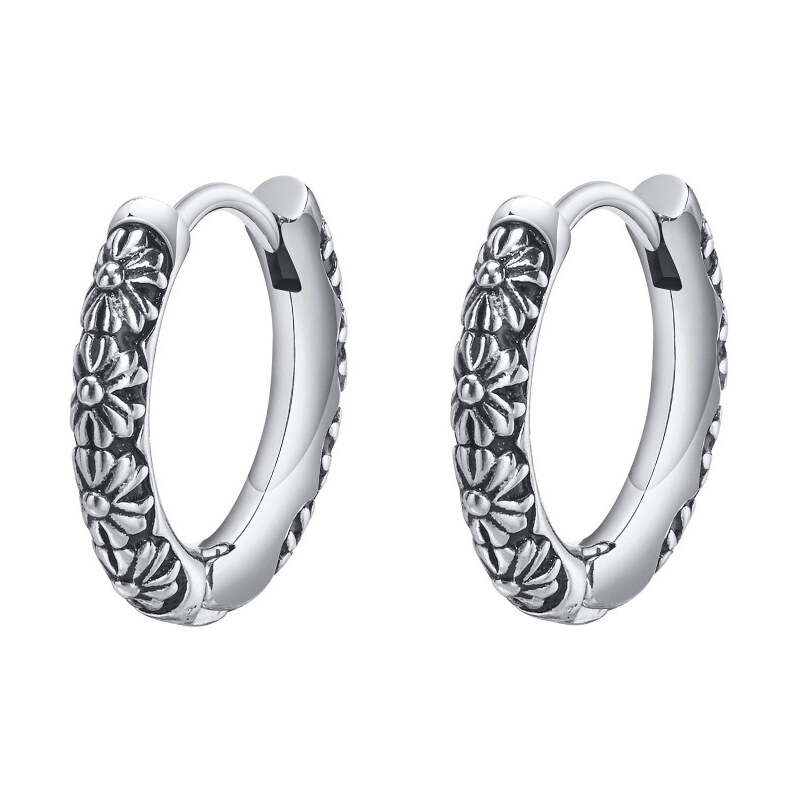 Impress Jewelry Oceľové Náušnice kruhy Leander 17mm Strieborné 65228339