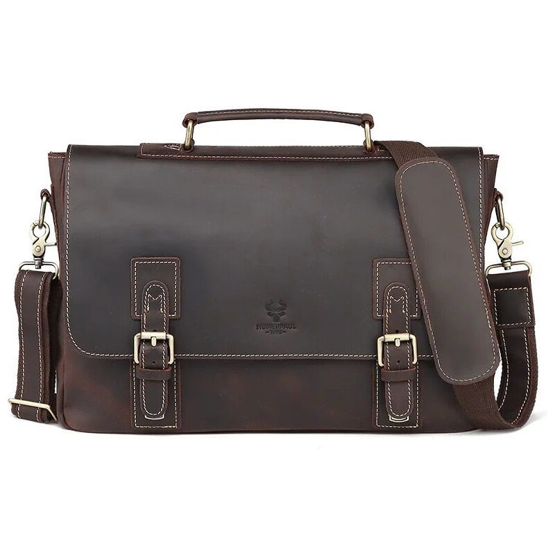 Humerpaul pánska kožená aktovka Crazy Horse Siadhal 10L 65228361