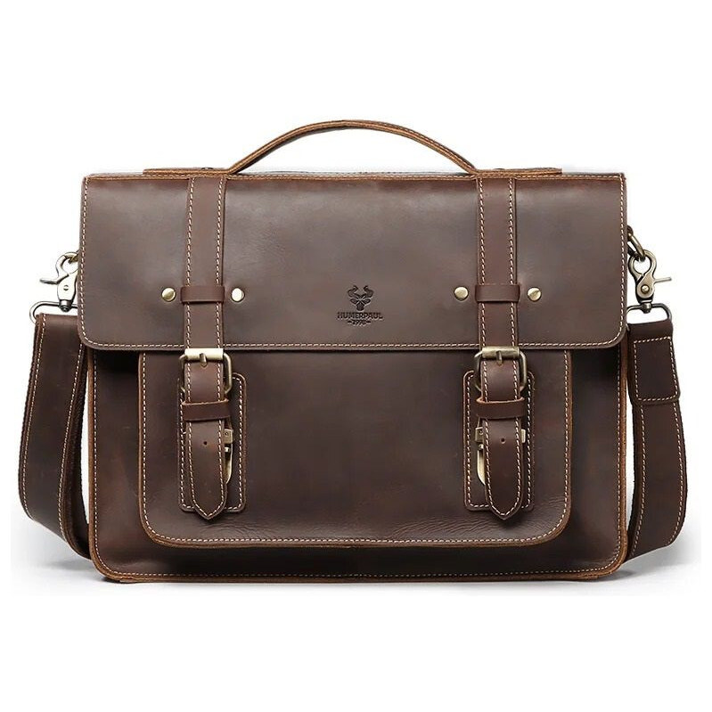 Humerpaul pánska kožená aktovka Crazy horse Rufas 12L 65228360