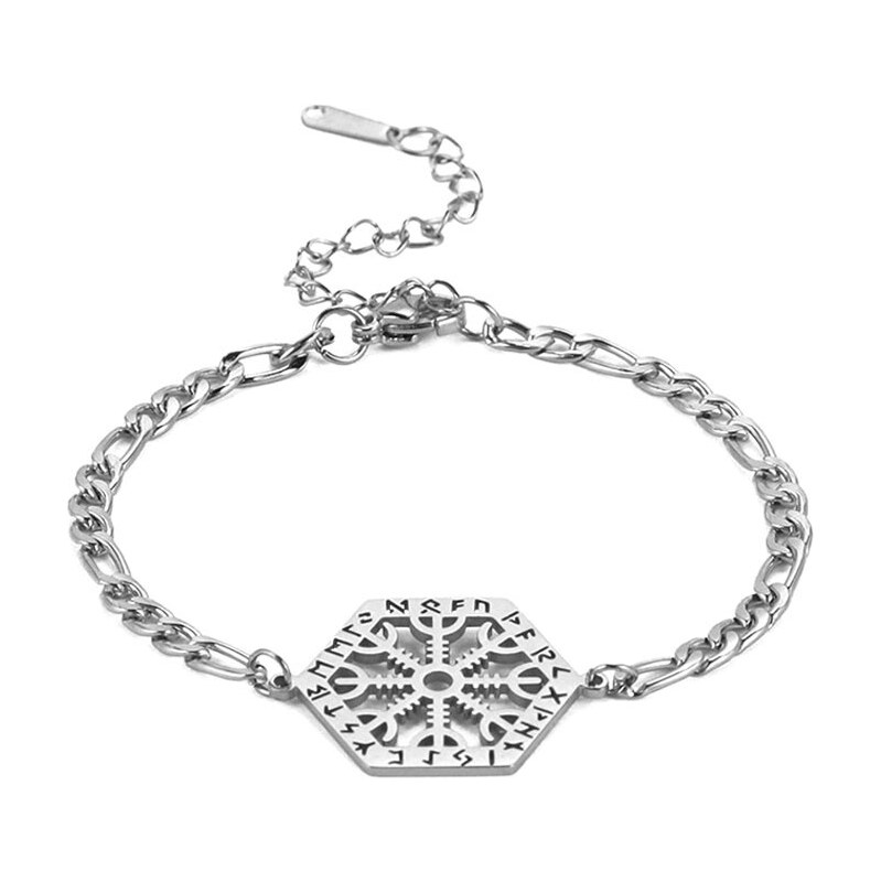 Impress Jewelry Náramok z chirurgickej ocele Fegvísir Viking 65228387