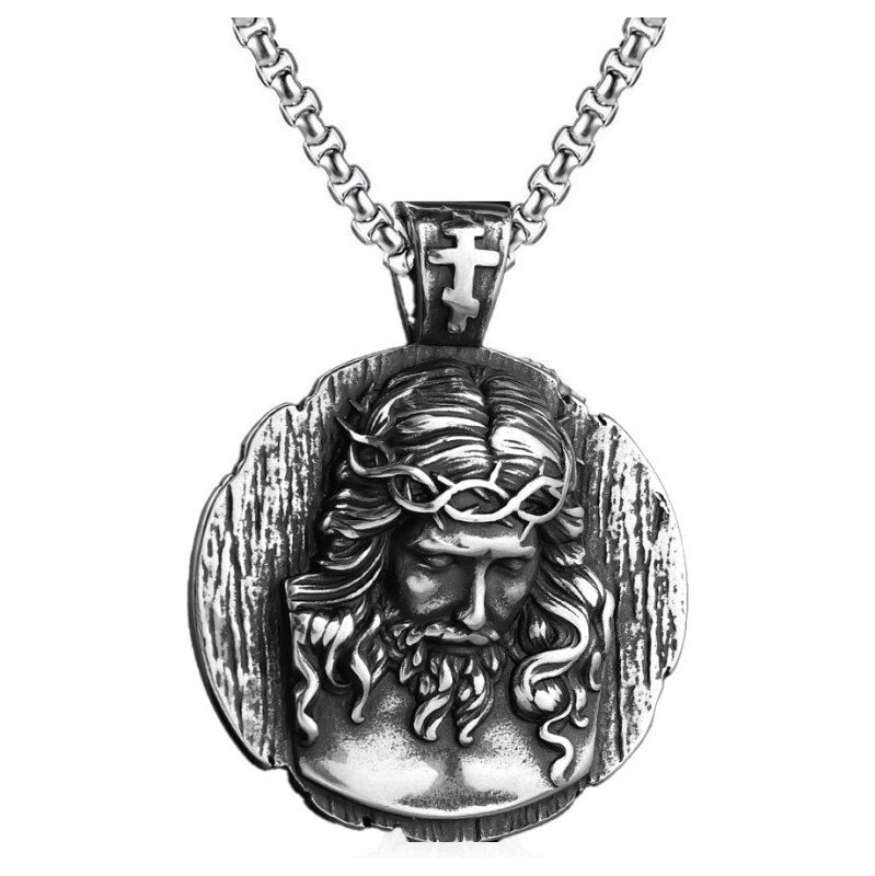 Impress Jewelry Prívesok z chirurgickej ocele Ježiš Kristus spasiteľ 65228390