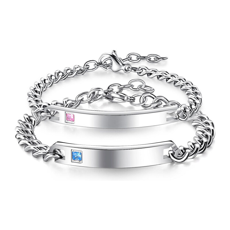 Titan Jewerly Náramky pre dvoch z chirurgickej ocele Hilarius 65228421