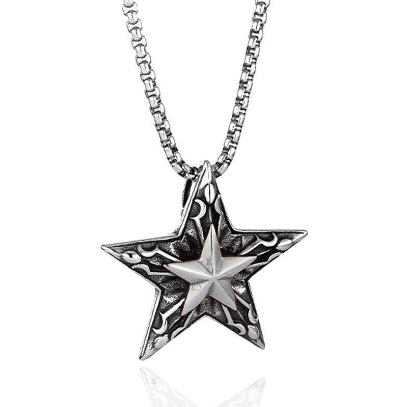 Impress Jewelry Prívesok z chirurgickej ocele Päťcípa hviezda 65228435