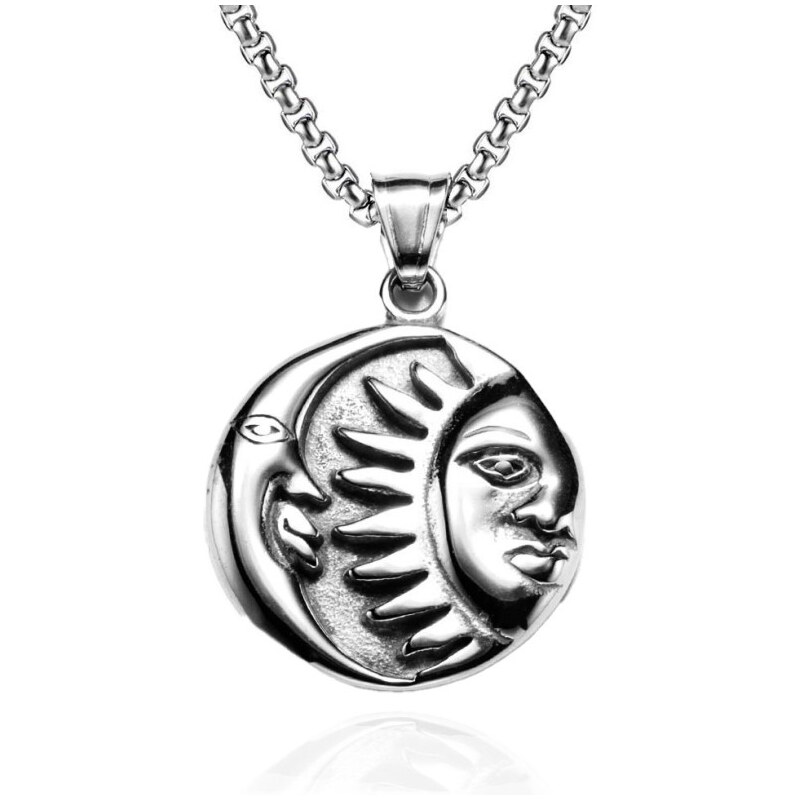 Impress Jewelry Prívesok z chirurgickej ocele Keltské slnko a mesiac 65228446