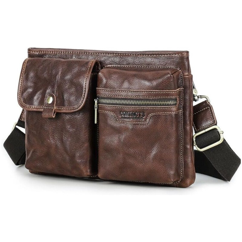 Contacts pánska kožená taška Vintage Leland 4L 65228478