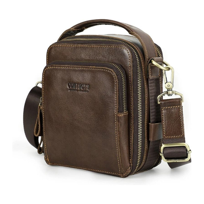 Contacts pánska kožená taška Crazy horse Brooks 3L 65228477