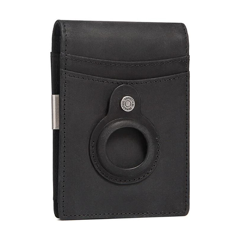 Humerpaul kožená peňaženka s klipom Čierna 65228497