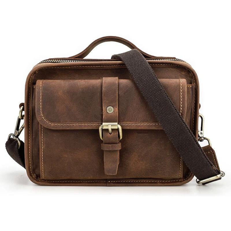 Contacts pánska kožená taška Crazy Horse Loman 3L 65228502