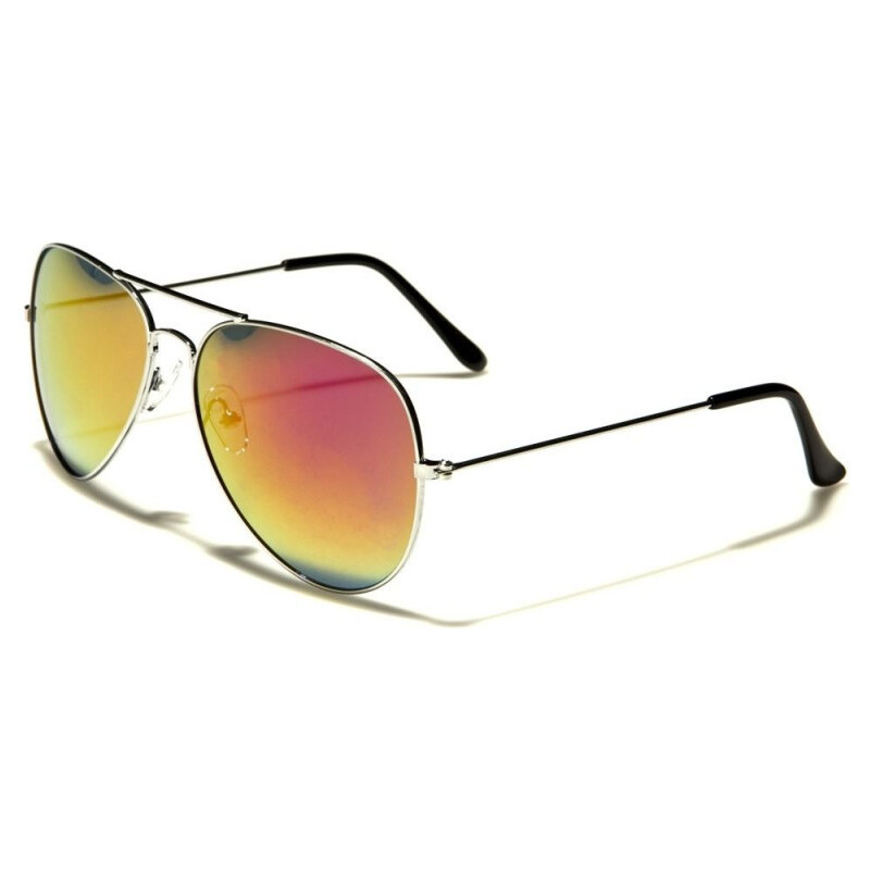 Olympic eyewear AIR FORCE Slnečné okuliare zrkadlové pilotky Oranžové 65228574