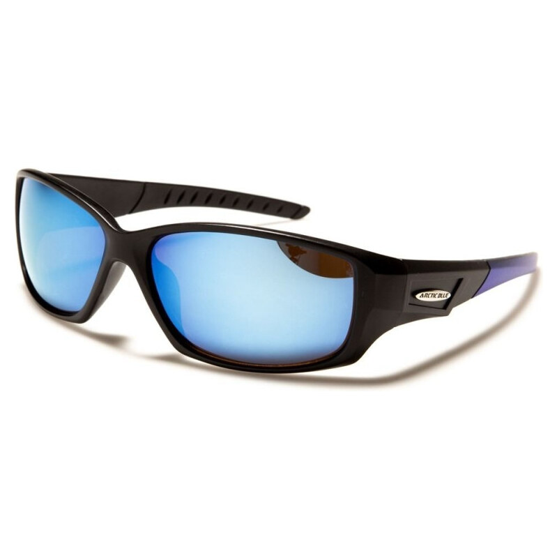 Olympic eyewear ARCTIC BLUE pánske zrkadlové slnečné okuliare Čierno 65228582