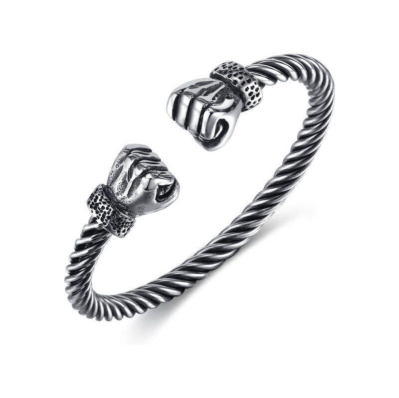 Impress Jewelry Pánsky oceľový náramok boxerská ruka 18 cm 65228607