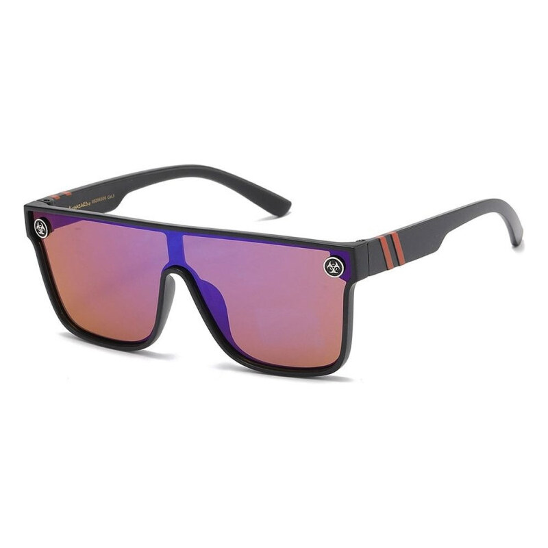 BIOHAZARD ploché zrkadlové slnečné okuliare Fialové 65228625