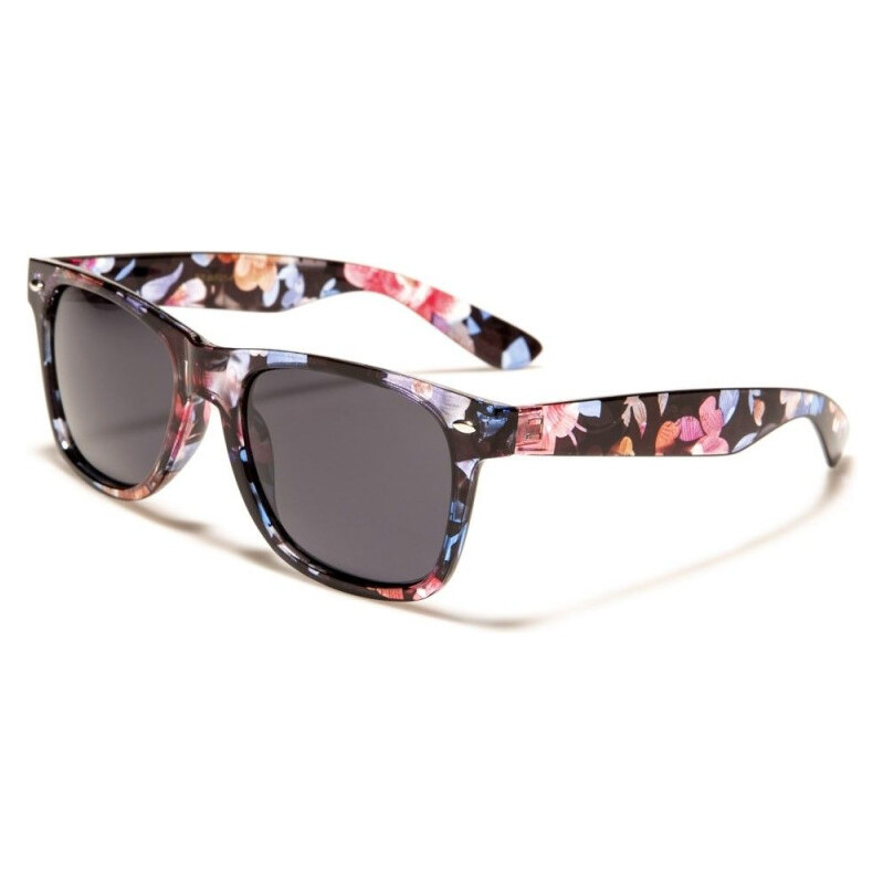 Retro Optic Retro Dámske polarizačné Slnečné okuliare wayfarer Flowers 65228704