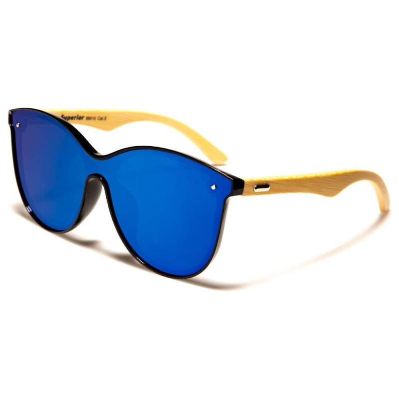 Olympic eyewear SUPERIOR bambusové Eco-friendly slnečné okuliare Modré 65228719