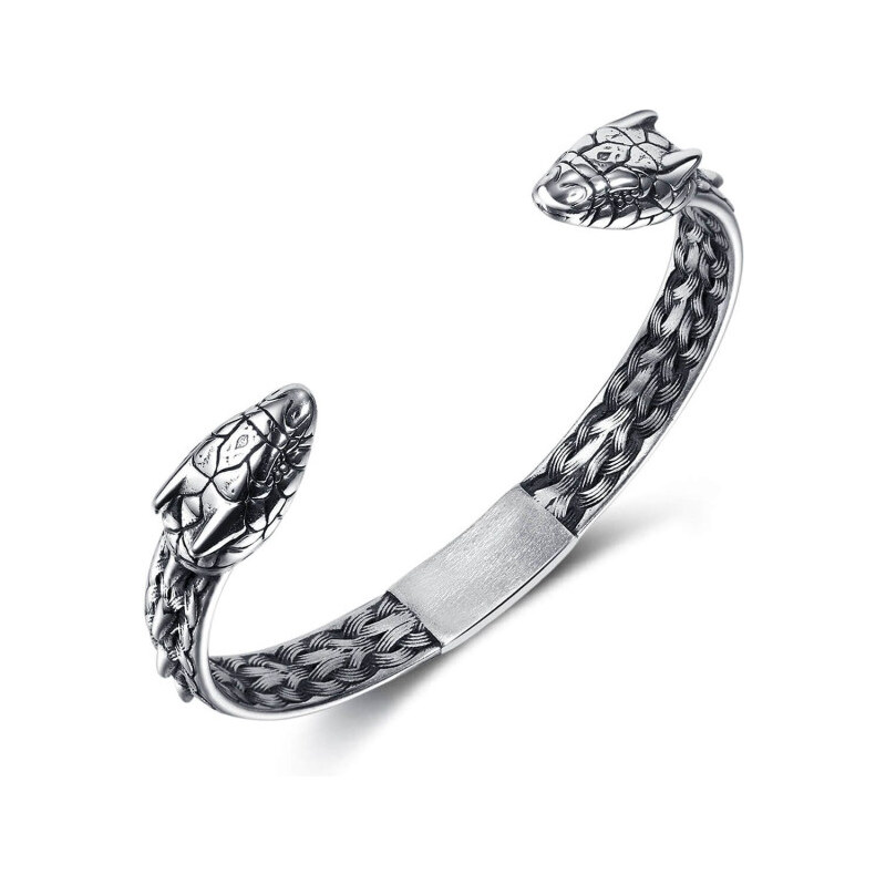 Impress Jewelry Pánsky oceľový pevný náramok Viking Compass 22 cm 65228772