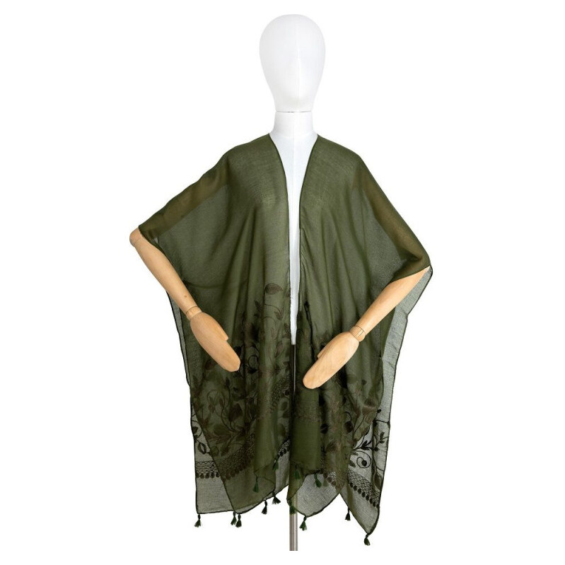 ArtOfPolo pončo na plavky Pareo Lucciola Olivová 65228882