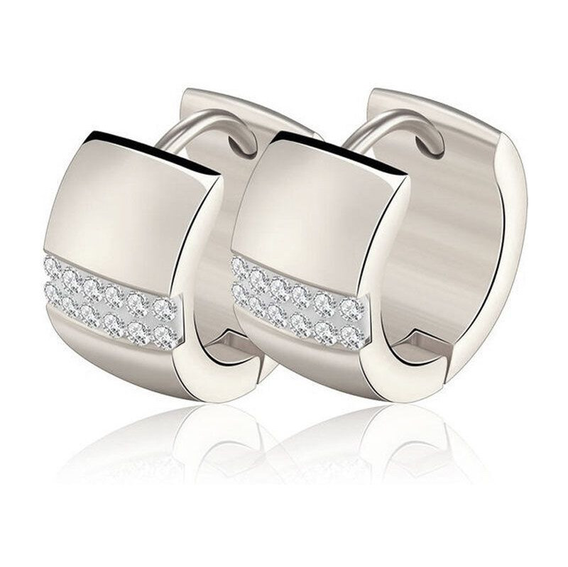 Impress Jewelry Oceľové Náušnice kruhy Loius Strieborné 65228878