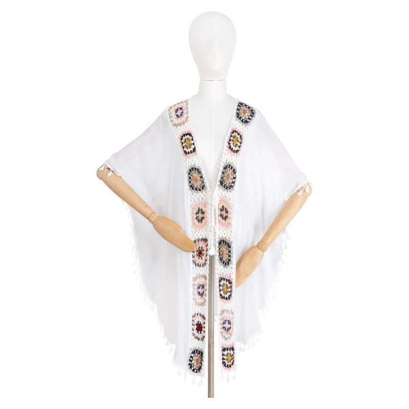 ArtOfPolo pončo na plavky Pareo Figari Biela 65228888