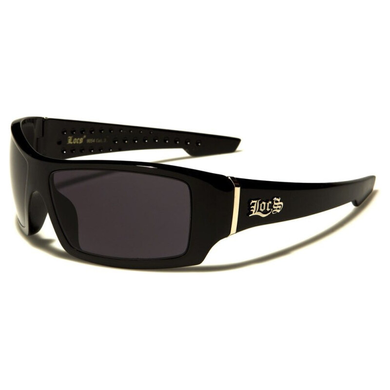 Olympic eyewear LOCS Gangsta obdĺžnikové slnečné okuliare Čierne 65228893