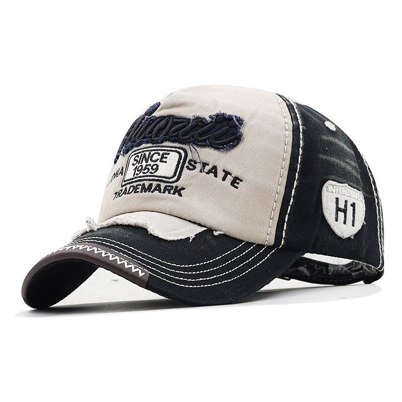 EDIKO Čiapka so šiltom Bavlnená Šiltovka ALOHA Hawaii Čierna 65228959