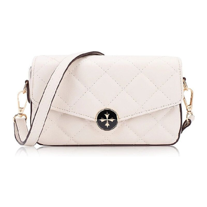 Baellerry malá prešívaná kabelka Leonka Krémová 65229005