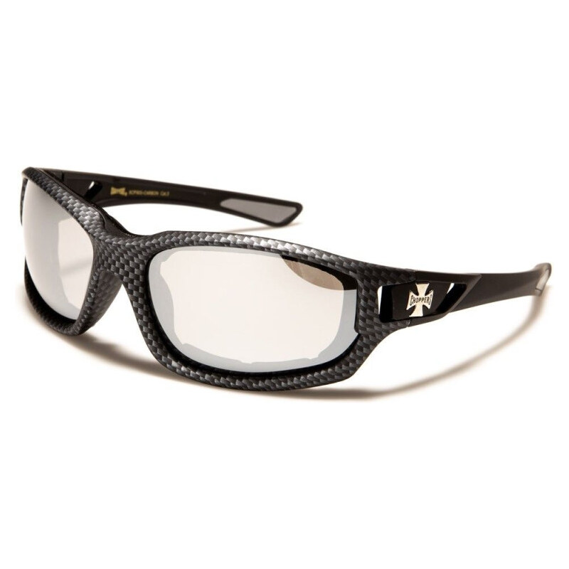 CHOPPERS Biker CARBON-FIBER Slnečné okuliare Strieborné 65229012