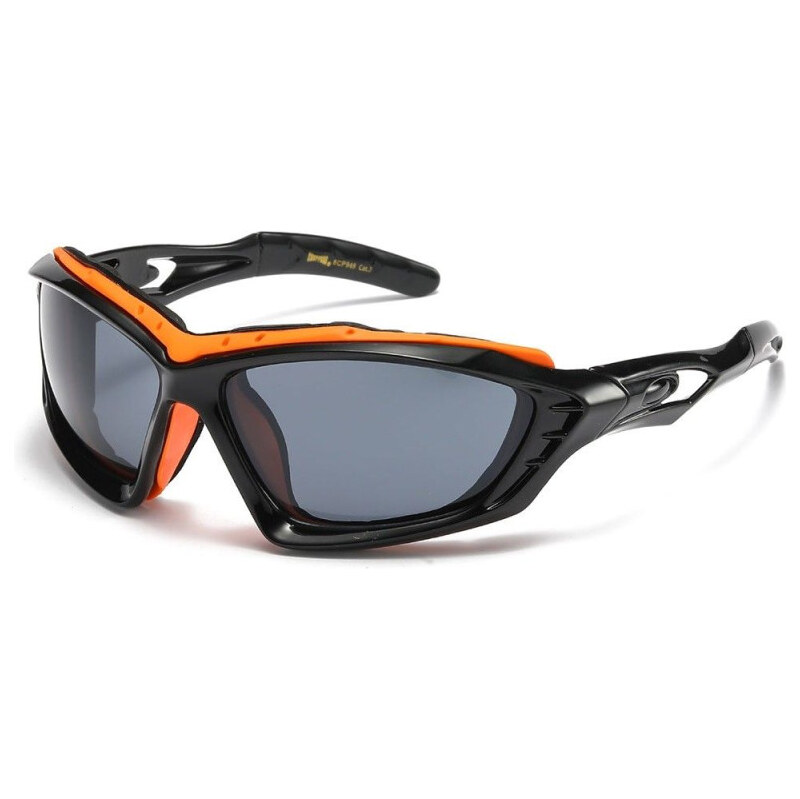 CHOPPERS oválne polstrované Slnečné okuliare Čierno-oranžové 65229031