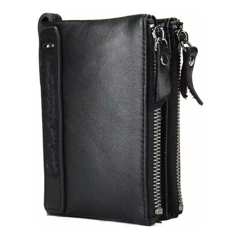 Contacts pánska kožená peňaženka Huron Čierna 65229081