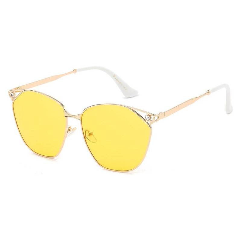 Olympic eyewear VG Luxury dámske celokovové Slnečné okuliare Žlté 65229093