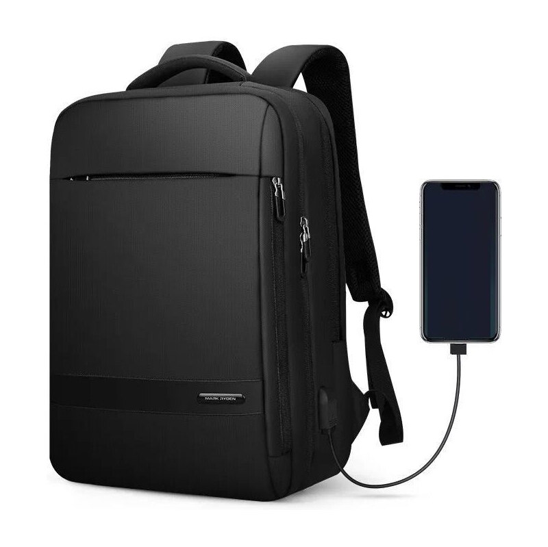 Mark Ryden elegantný batoh s USB Valius Čierny 22L 65229146