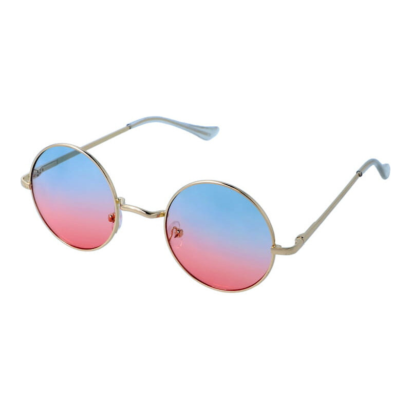 Wayfarer style Revers slnečné okuliare Lenonky Modro-ružové 65229170