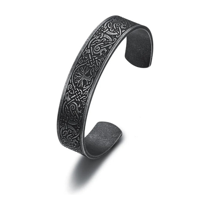 Impress Jewelry Náramok z chirurgickej ocele Viking Strom života 65229201
