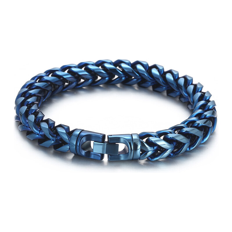 Impress Jewelry Náramok z chirurgickej ocele Blue Rourke Modrý 65229212