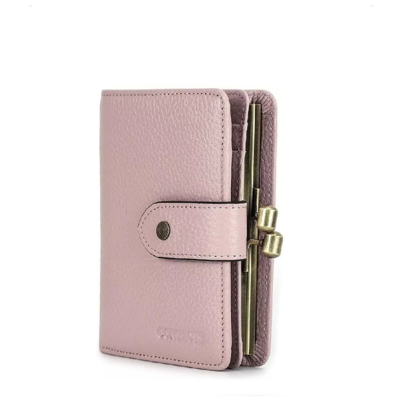 Contacts malá kožená peňaženka Vevey Ružová 65229219