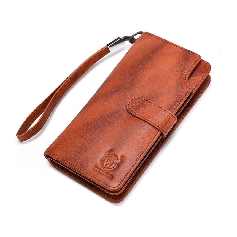 Bullcaptain kožená dlhá peňaženka Maurus Camel 65229263