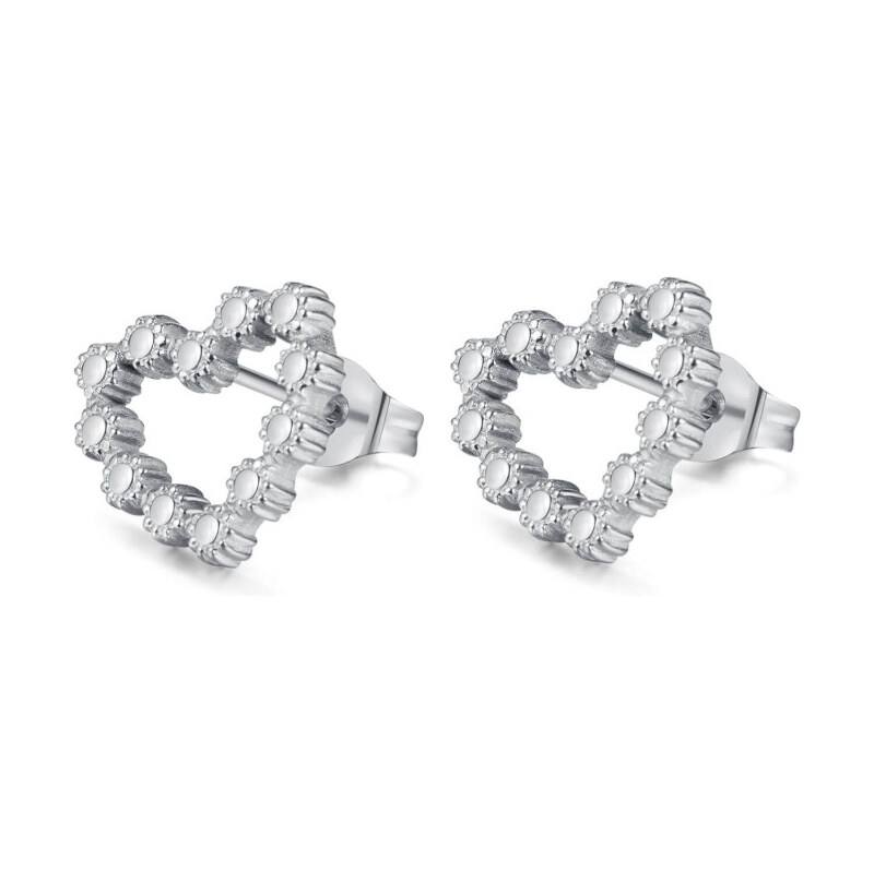 Impress Jewelry Dámske Oceľové puzetové náušnice so srdiečkom 65229295